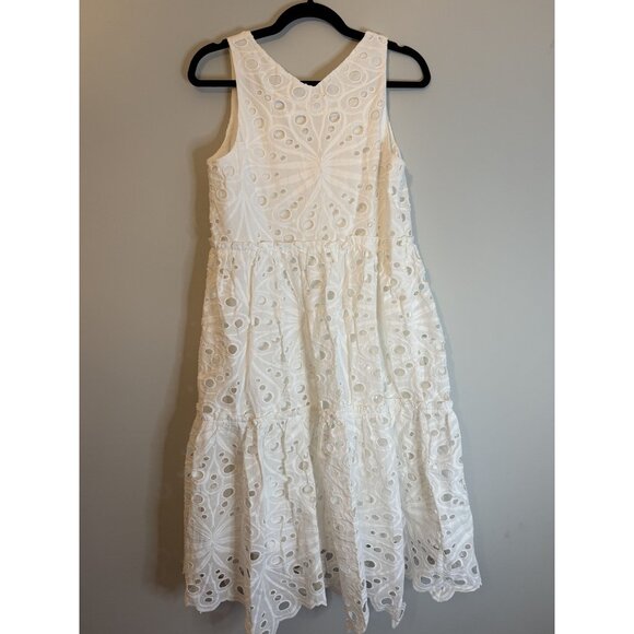 NWT Trina Turk Enjoy Dress White Cotton Sz S $398 [jb] - Picture 7 of 7